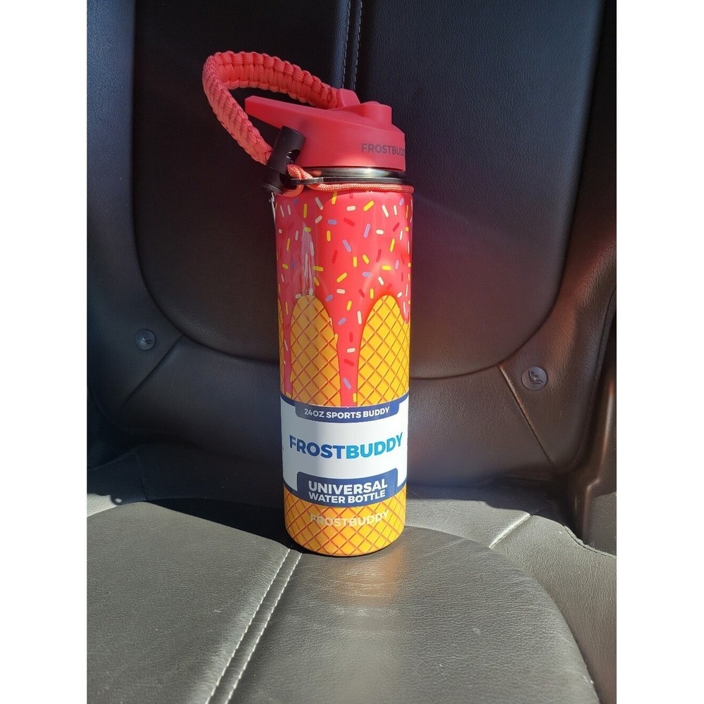 Frost Buddy Pink Ice Cream Pink 24oz New Water bottle